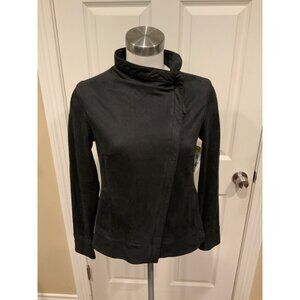 Marrakech Black Soft Asymmetrical Zip Moto Jacket, Size XS